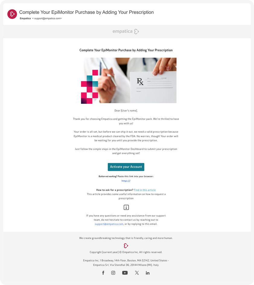 How to create your EpiMonitor account Empatica Support